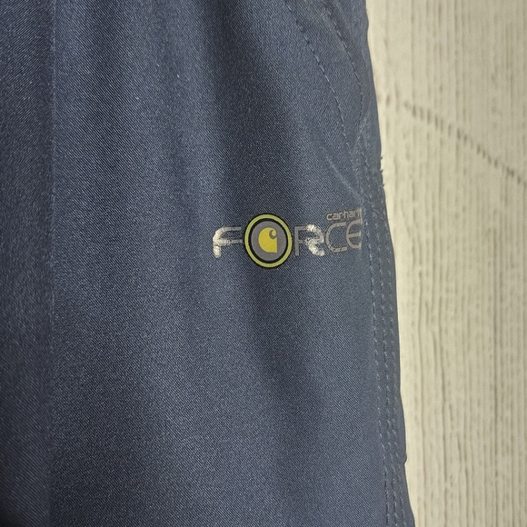 Carhartt Force C55106T Cargo Scrub Pants in Navy Blue, size Small Tall - Picture 2 of 6